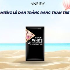 Miếng Dán Làm Trắng Răng Anriea Than Tre - Không Gây Ê Buốt, Dễ Dàng Sử Dụng Tại Nhà, Giúp Sáng Răng Tự Nhiên