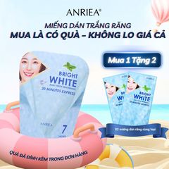 Miếng Dán Trắng Răng Bạc Hà Anriea - Liệu Trình 7 Ngày Làm Trắng Răng Hiệu Quả, Hơi Thở Thơm Mát, Tự Tin Với Nụ Cười Sáng