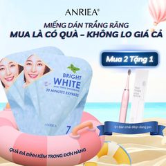 Miếng Dán Trắng Răng Bạc Hà Anriea - Liệu Trình 7 Ngày Làm Trắng Răng Hiệu Quả, Hơi Thở Thơm Mát, Tự Tin Với Nụ Cười Sáng