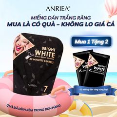 Miếng Dán Trắng Răng Anriea Than Tre 7 Ngày - Giải Pháp Làm Trắng Răng Tại Nhà, Sử Dụng Dễ Dàng, Hiệu Quả Cao