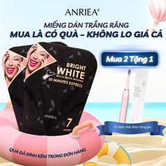 Miếng Dán Trắng Răng Anriea Than Tre 7 Ngày - Giải Pháp Làm Trắng Răng Tại Nhà, Sử Dụng Dễ Dàng, Hiệu Quả Cao