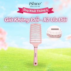 Lược Gỡ Rối Tạo Kiểu Tóc Chuyên Nghiệp iShine - Dễ Dàng Chải Tóc Không Gây Đau, Giúp Tóc Khỏe Mạnh và Sáng Bóng