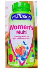 Kẹo Bổ Đa Vitamin Vitafusion cho Phụ Nữ - 220 Viên, Hỗ Trợ Sức Khỏe Thai Kỳ, Bổ Sung Dinh Dưỡng Thiết Yếu