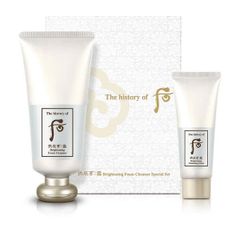 Bộ Sữa Rửa Mặt The History Of Whoo Brightening Foam Cleanser 180ml + Tặng 40ml - Giúp Làm Sạch Sâu và Làm Sáng Da Chống Lão Hóa