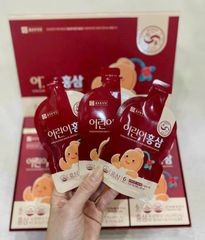 Nước Hồng Sâm Cho Trẻ Em Chong Kun Dang Hàn Quốc 30 Gói X 20ml - Hỗ Trợ Tăng Cường Miễn Dịch, Bổ Dưỡng Sức Khỏe Trẻ Nhỏ