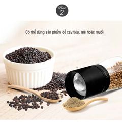 Hũ Xay Tiêu Thủy Tinh Lock&Lock CKO116 - 170ml, Thiết Kế Sang Trọng, Chất Liệu Cao Cấp, Tiện Lợi Trong Bếp, Màu Ngẫu Nhiên