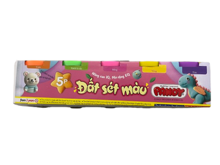 Bột Nặn Màu Sắc Pandy 5 Hủ – Đất Nặn An Toàn Cho Trẻ Em, Khám Phá Nghệ Thuật Sáng Tạo, Thương Hiệu Green Academy VN