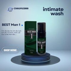 Dung Dịch Vệ Sinh Nam BEST MAN 150ml - Gel Rửa Sạch Khu Vực Nhạy Cảm, Hương Thơm Nam Tính, Dưỡng Ẩm Da
