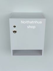 Tủ Đựng Đồ Treo Tường Có Khoá Màu Trắng - Tủ Đồ Đa Năng Tiện Lợi, Thiết Kế Gọn Gàng Cho Phòng Bếp, Đã Lắp Sẵn, Chất Liệu Nhựa Cao Cấp