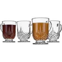Set 4 Cốc Bia Pha Lê Godinger Dublin Sang Trọng Có Quai - Ly Uống Bia 350ml Dành Cho Tiệc Tùng