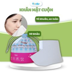 Khăn Mặt Khô Đa Năng Dùng 1 Lần Hanky - Cuộn Rút, 100% Cotton Mềm Mịn, Tiện Lợi Cho Vệ Sinh và Tẩy Trang Hàng Ngày