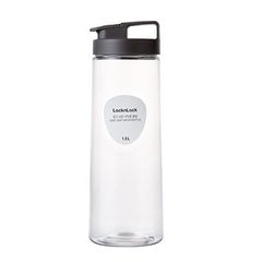Bình Đựng Nước LocknLock Easy Grip HAP814 1.5L - Chịu Nhiệt Tới 60 Độ, Nhựa PET An Toàn, Dùng Tủ Lạnh, Màu Trắng Xám