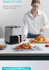 Nồi Chiên Không Dầu Gweich GMA-45M01 4.5L - Chiên Hấp Đa Năng 2 Trong 1, Công Nghệ Nấu Lành Mạnh, Tiết Kiệm Thời Gian