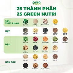 Sữa Hạt Ngũ Cốc 25 Green Nutri - Hộp 300g Hỗn Hợp 25 Loại Hạt Đậu, Đậu Phộng, Thuần Chay, Nguyên Liệu Tự Nhiên, Sống Khỏe