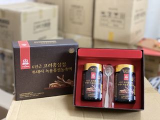 Cao Hồng Sâm Nhung Hươu Goryo Hàn Quốc - Hộp 2 Lọ x 250g - Chiết Xuất Từ Nhung Hươu và Nhân Sâm Tự Nhiên, Tăng Cường Sức Khỏe