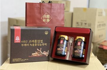 Cao Hồng Sâm Nhung Hươu Goryo Hàn Quốc - Hộp 2 Lọ x 250g - Chiết Xuất Từ Nhung Hươu và Nhân Sâm Tự Nhiên, Tăng Cường Sức Khỏe