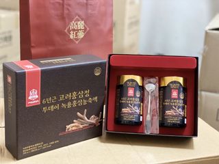 Cao Hồng Sâm Nhung Hươu Goryo Hàn Quốc - Hộp 2 Lọ x 250g - Chiết Xuất Từ Nhung Hươu và Nhân Sâm Tự Nhiên, Tăng Cường Sức Khỏe