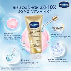 [ Hàng Nhập Khẩu ] Dưỡng Thể Ban Ngày Vaseline 10x Vàng 330ml  - tuýp