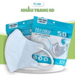 Khẩu Trang 3 Lớp Hanky Kháng Khuẩn Chống Tia UV - Thiết Kế 5D Thoáng Khí, Bảo Vệ Đường Hô Hấp Hiệu Quả Cho Trẻ Em