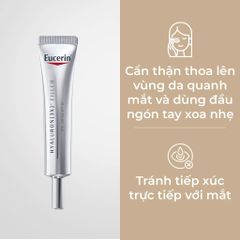 Kem Dưỡng Mắt Eucerin Hyaluron-Filler SPF15 - Giảm Nếp Nhăn, Chống Nắng, Dưỡng Ẩm, Lành Tính cho Da Nhạy Cảm