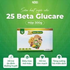 Sữa Hạt Ngũ Cốc 25 Beta Glucare - Hộp 300gr Thuần Chay, Giàu Dinh Dưỡng, Hỗ Trợ Ổn Định Đường Huyết, Từ 25 Loại Hạt Đậu