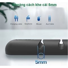 Combo 2 Giá Đỡ Kẹp Dây Sạc Điện Thoại UGREEN - 4 Khe Cắm Tiện Lợi, Giữ Gọn Gàng, Thích Hợp Cho Làm Việc và Sử Dụng Điện Thoại