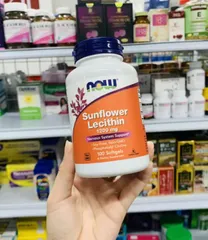 Viên Uống Ngừa Tắc Tia Sữa Now Foods Sunflower Lecithin 1200mg lọ 100 viên