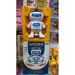 Đồ Chơi Robot Xoay 360 Độ Có Đèn và Âm Thanh - Đồ Chơi Sáng Tạo Phát Triển Trí Tuệ Cho Trẻ Em 3 Tuổi Trở Lên