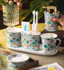 Set phụ kiện nhà tắm Magrace Paris 6 món - Bộ đồ sứ cao cấp, sang trọng với tính năng tiện ích và thiết kế hiện đại