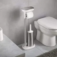 Giá Đựng Giấy Vệ Sinh Joseph Joseph 70519 - Bộ Dụng Cụ Toilet 4 Trong 1 Thông Minh và Tiện Lợi, Chất Liệu Cao Cấp