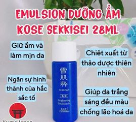 Bộ Dưỡng Da Mini Kose Sekkisei - Sản Phẩm Cao Cấp Nhật Bản Giúp Làm Sáng Da và Ngăn Ngừa Nám 290k