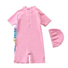 Bộ Đồ Bơi Liền Thân Ngựa Pony Hồng Cho Bé - Chất Liệu Co Giãn, Tặng Kèm Mũ Và Túi Bọc Điện Thoại Chống Nước