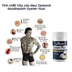 Viên Uống Tinh Chất Hàu Oyster Plus Zinc Goodhealth Úc - Bổ Sung Kẽm Tăng Cường Sức Khỏe và Sinh Lý Nam Giới - Hỗ Trợ Miễn Dịch 60 Viên