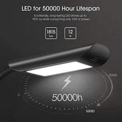 Đèn Cây LED Taotronics TT-DL060 - Đèn Học Chống Cận Linh Hoạt, Điều Chỉnh Nhiệt Độ Màu 3000K-6500K, Tiết Kiệm Điện 12W