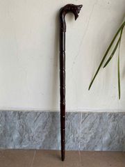 Gậy batoong gỗ keo đầu rồng kt 90 x 3 2 cm dành cho người già