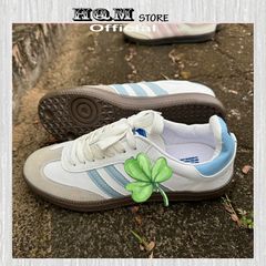 Giày Adidas Samba OG Baby Blue Cloud White - Sneaker Nữ Cao Cấp Thoải Mái, Phong Cách Trẻ Trung, Hàng Chính Hãng