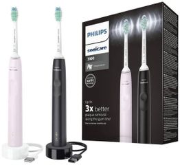 Bộ 2 Bàn Chải Điện Philips HX3675/15 - Công Nghệ SmartTimer & BrushSync, Thời Gian Sử Dụng Lên Tới 14 Ngày