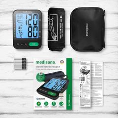 Máy Đo Huyết Áp Bắp Tay Medisana Bluetooth BU 580 - Thiết Bị Y Tế Chính Xác Kết Nối Ứng Dụng Vitadock+ Cho iOS & Android