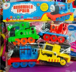 Đồ chơi 4 đầu tàu hỏa Thomas kèm tua vít tháo lắp RL589-17D