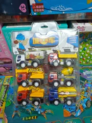 MY868-35 Bộ đồ chơi 6 xe ô tô chạy đà chủ đề công trình xây dựng