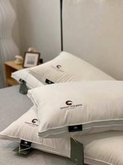 Gối Lông Ngỗng Trắng Cao Cấp Mason Margiela - Tận Hưởng Giấc Ngủ Sang Trọng Như Khách Sạn 5 Sao, Kèm Túi Xách Tiện Lợi