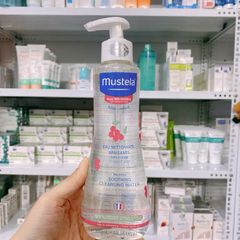 Mustela Nước Làm Sạch Mặt, Cơ Thể Cho Trẻ Sơ Sinh, Trẻ Nhỏ Da Nhạy Cảm No-Rinse Soothing Micellar Cleansing Water 300ml 215223