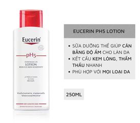 Eucerin sữa dưỡng thể dành cho da nhạy cảm PH5 lotion 250ml 215234