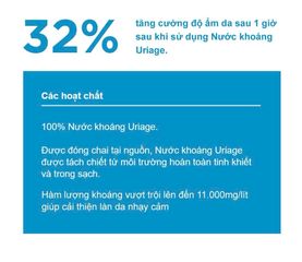 Uriage Xịt khoáng dưỡng ẩm cân bằng da URIAGE THERMAL WATER 50ml 215245