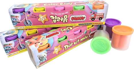 Bột Nặn Màu Sắc Pandy 5 Hủ – Đất Nặn An Toàn Cho Trẻ Em, Khám Phá Nghệ Thuật Sáng Tạo, Thương Hiệu Green Academy VN