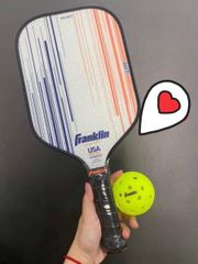 Vợt Pickleball Franklin Signature Pro - Chất Lượng Cao, Đẳng Cấp, Dành Cho Người Chơi Mới và Chuyên Nghiệp, Màu Đen và Trắng