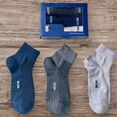 Set 6 Đôi Tất Cổ Cao Họa Tiết Nezumi Nhật Bản - Cotton Mềm Mại, Thấm Hút Mồ Hôi, Phù Hợp Mọi Trang Phục và Dịp Sử Dụng