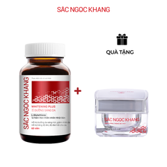 Viên Uống Trắng Da Whitening Plus Sắc Ngọc Khang - Giúp Da Sáng Mịn, Giảm Nhăn, Ức Chế Melanin Từ L-Glutathione & Chiết Xuất Trái Cây