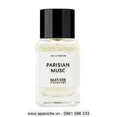 Nước hoa Matiere Premiere Parisian Musc 100ml - Hương thơm xạ hương gỗ tuyết tùng quyến rũ, unisex, Eau de Parfum từ Pháp.