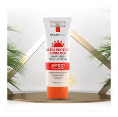 Kem Chống Nắng Kháng Nước Trắng Da Nâng Tone Maxbeau Ultra Protect 70ml - SPF50+ PA+++ Bảo Vệ Da Khỏi Tia UV